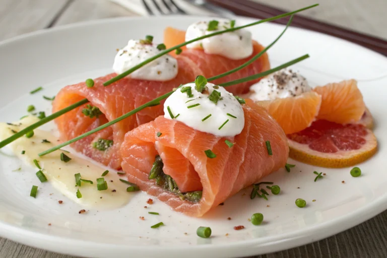 roulé saumon pamplemousse crème ciboulette featured image