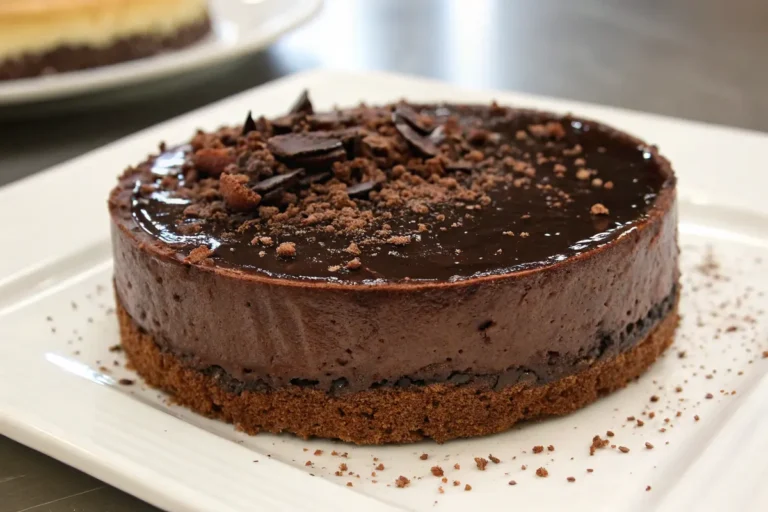 Gâteau gourmand au chocolat noir