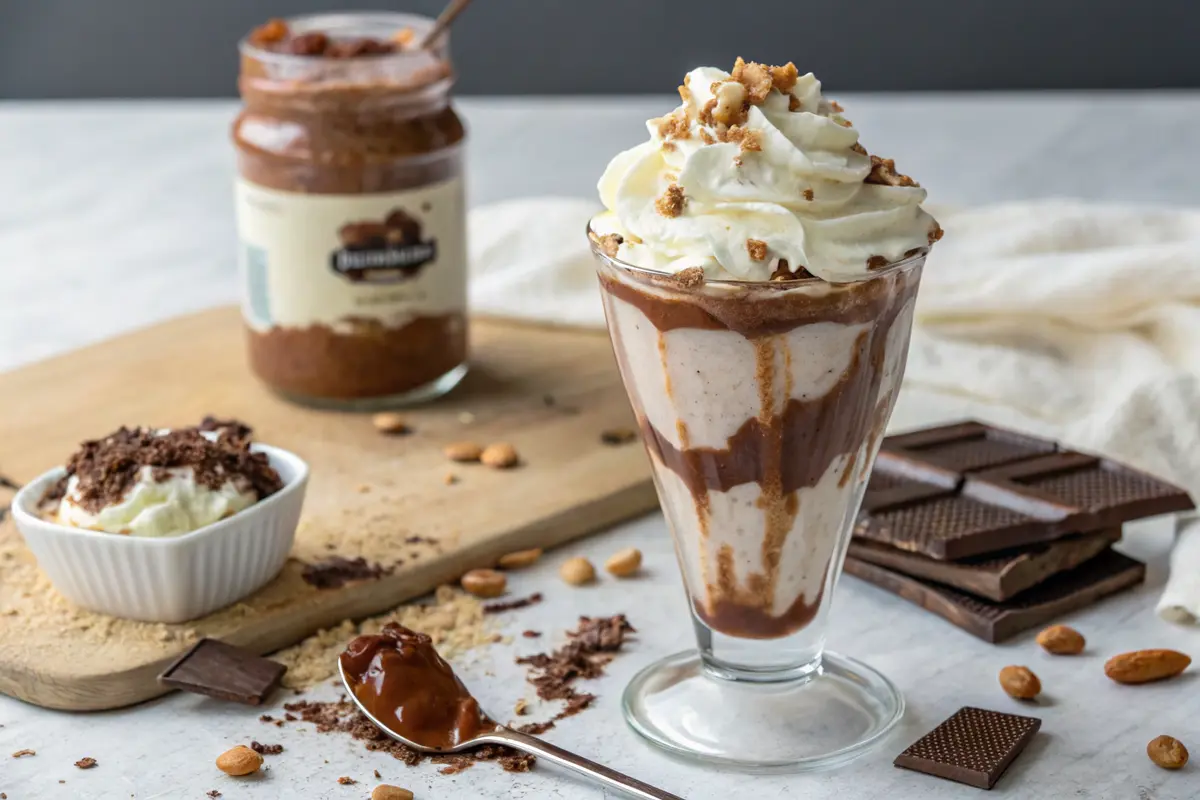 Milkshake à la pâte à tartiner