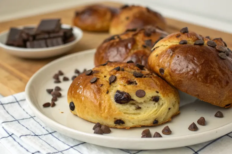 Pains au lait et pépites de chocolat