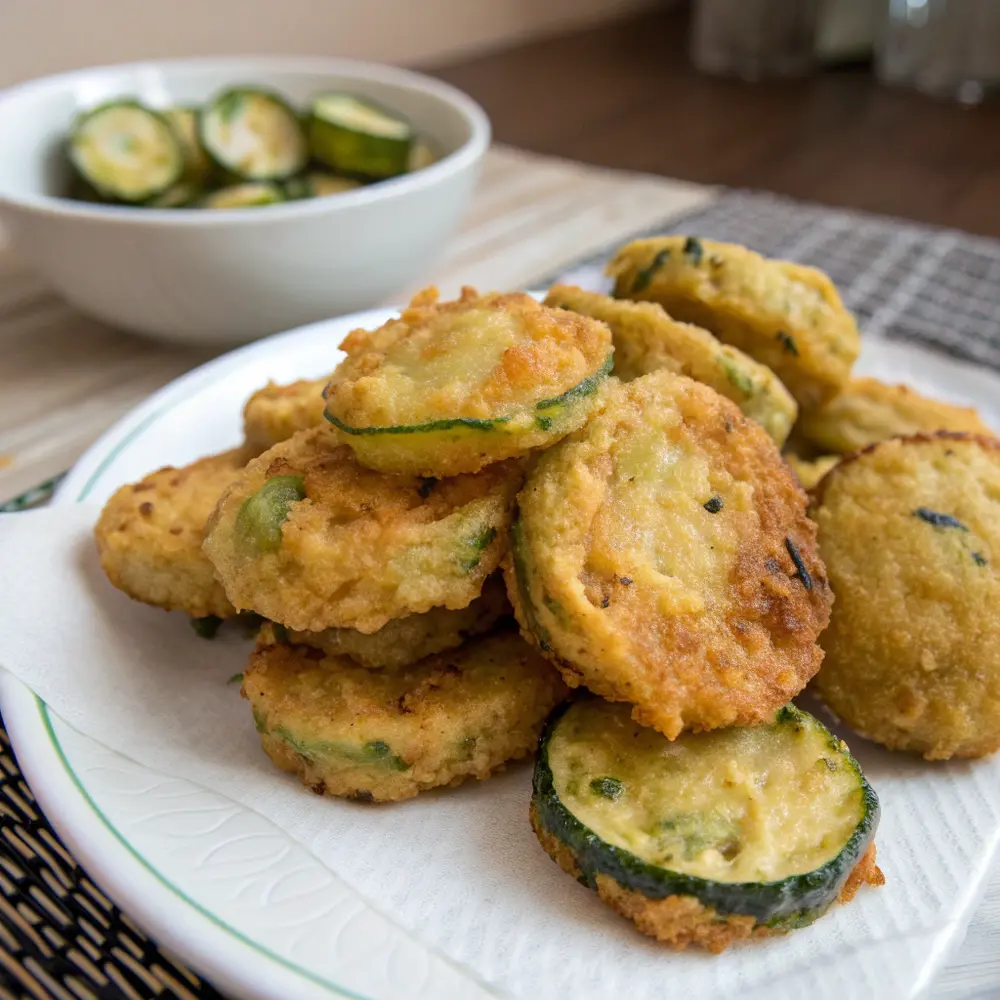 Beignets de courgettes comme des acras