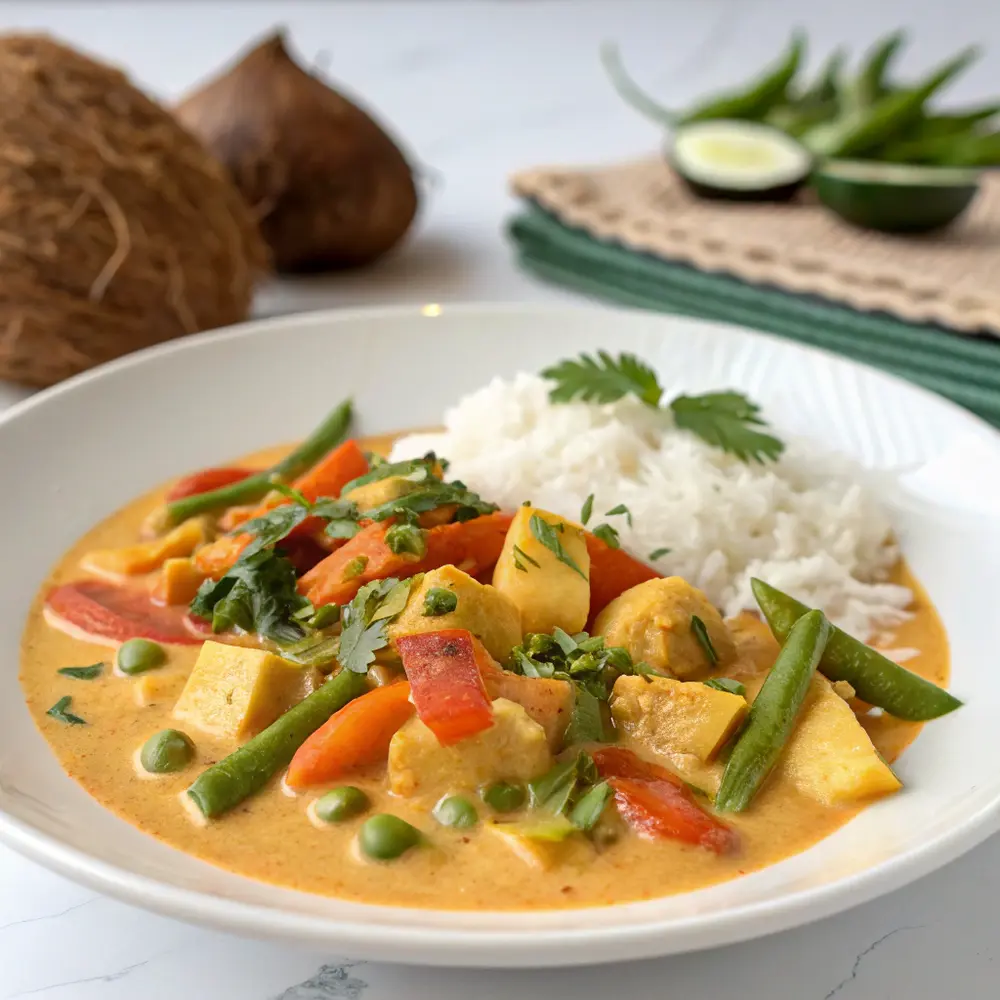 Curry de légumes au lait de coco