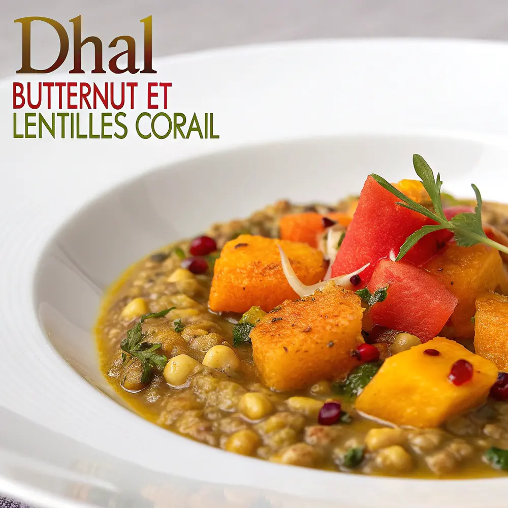 Dhal butternut et lentilles corail
