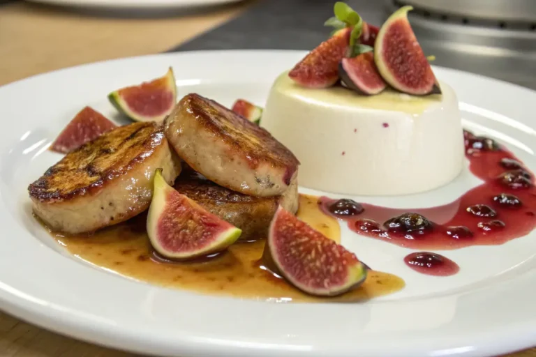 Foie gras en pannacotta et compotée figue-pomme en 155 minutes