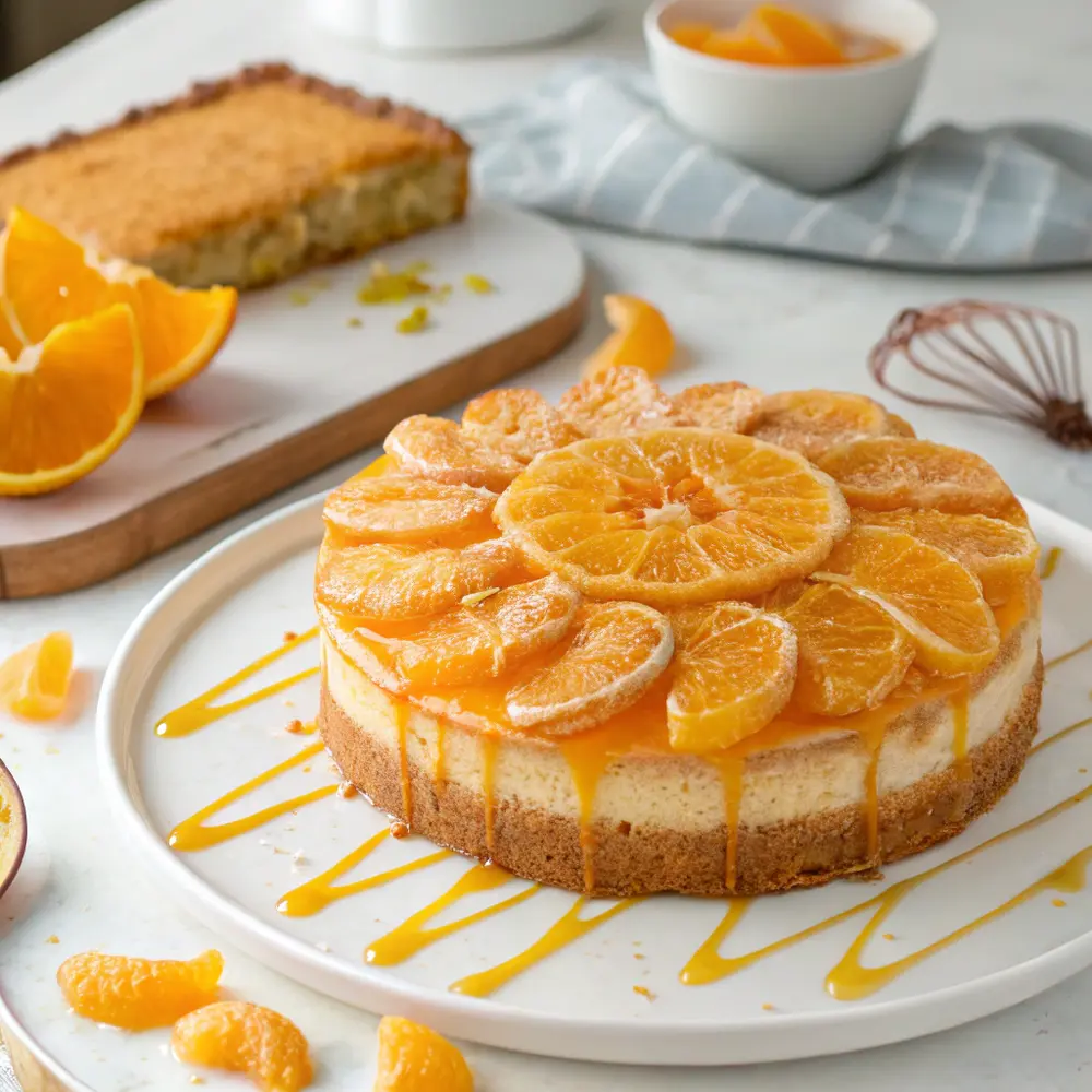 Gâteau et sirop à l'orange