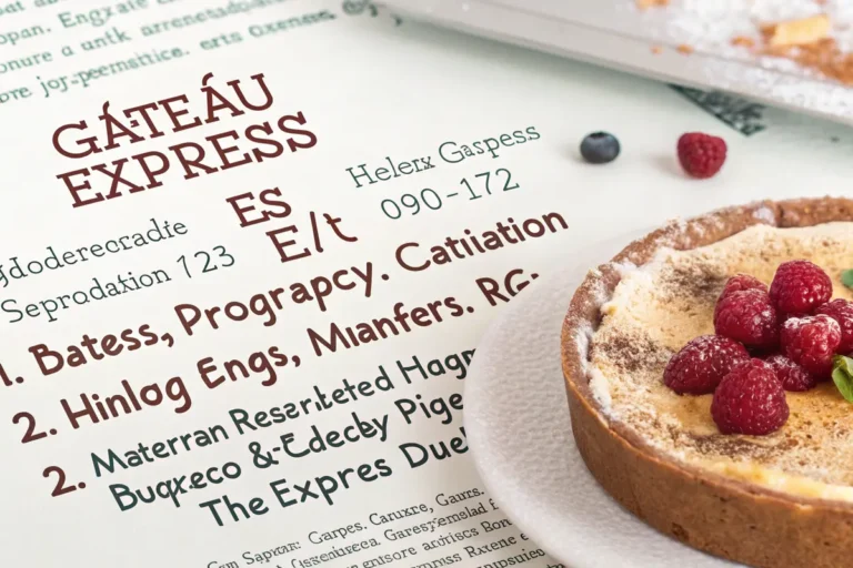 Gâteau express