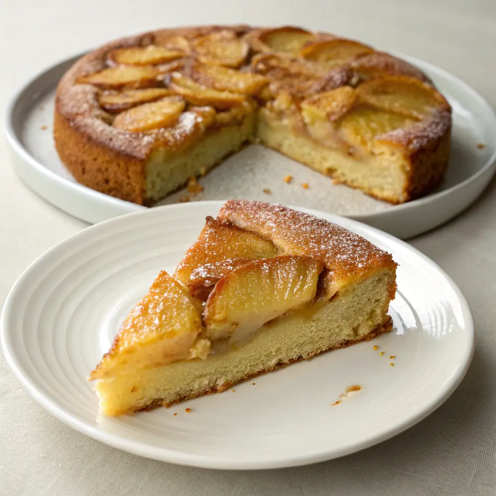 Gâteau fondant aux pommes tout simple