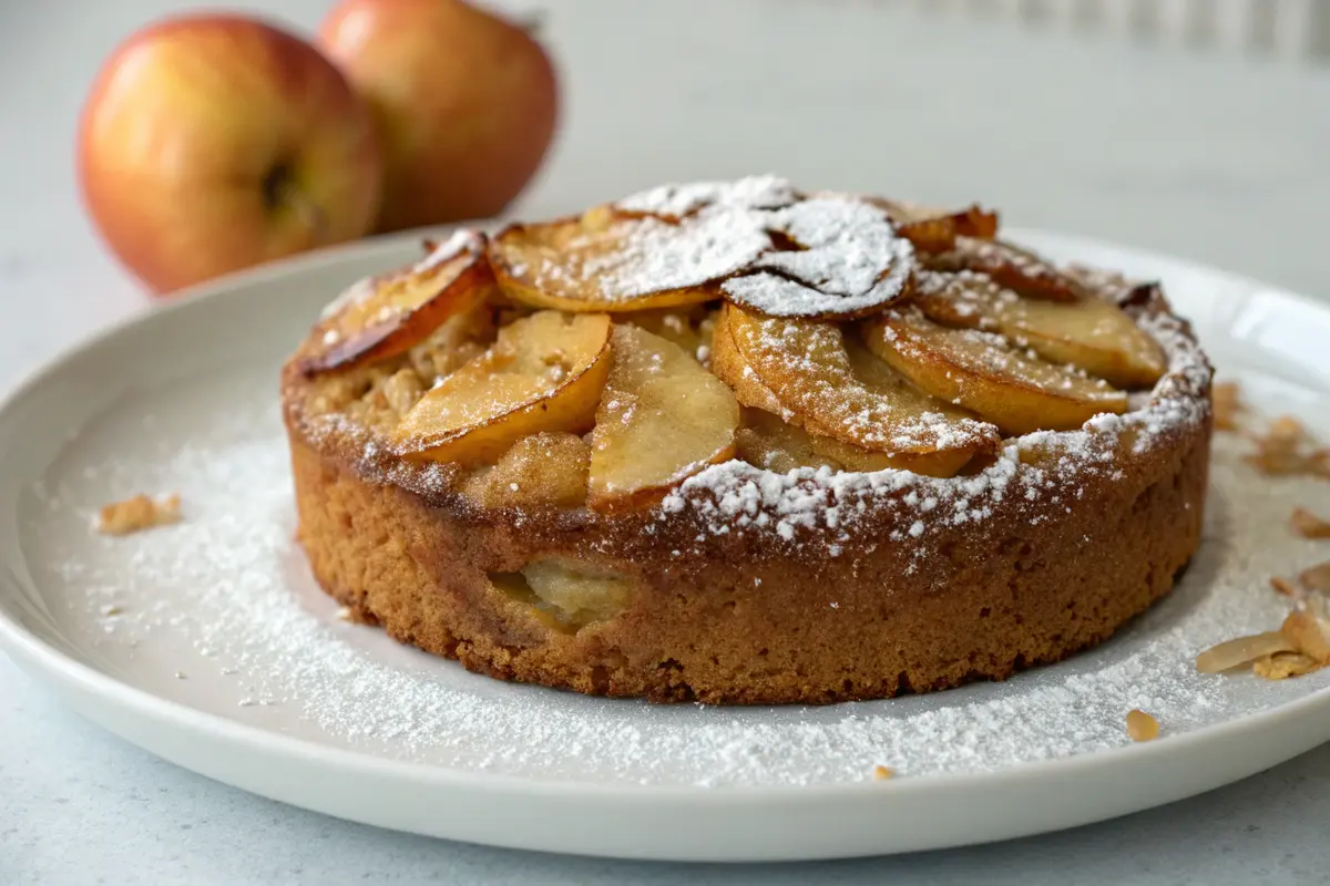 Gâteau fondant aux pommes tout simple