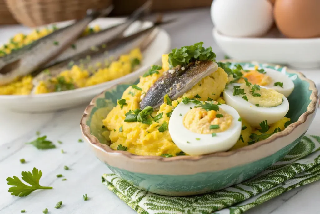 Menu petit prix - Œufs mimosa aux sardines