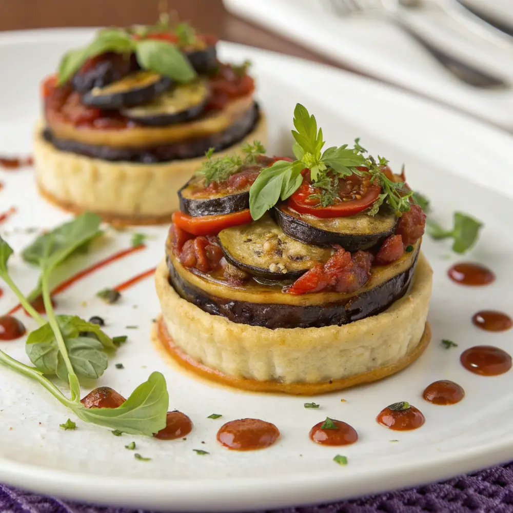Mini-tourtes agneau aubergine