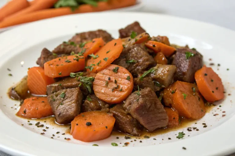 Sauté de veau aux carottes et aux épices