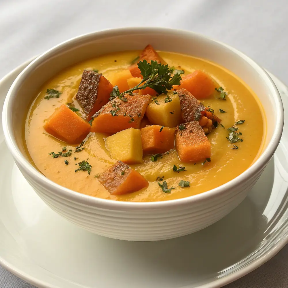 Velouté de butternut et patate douce