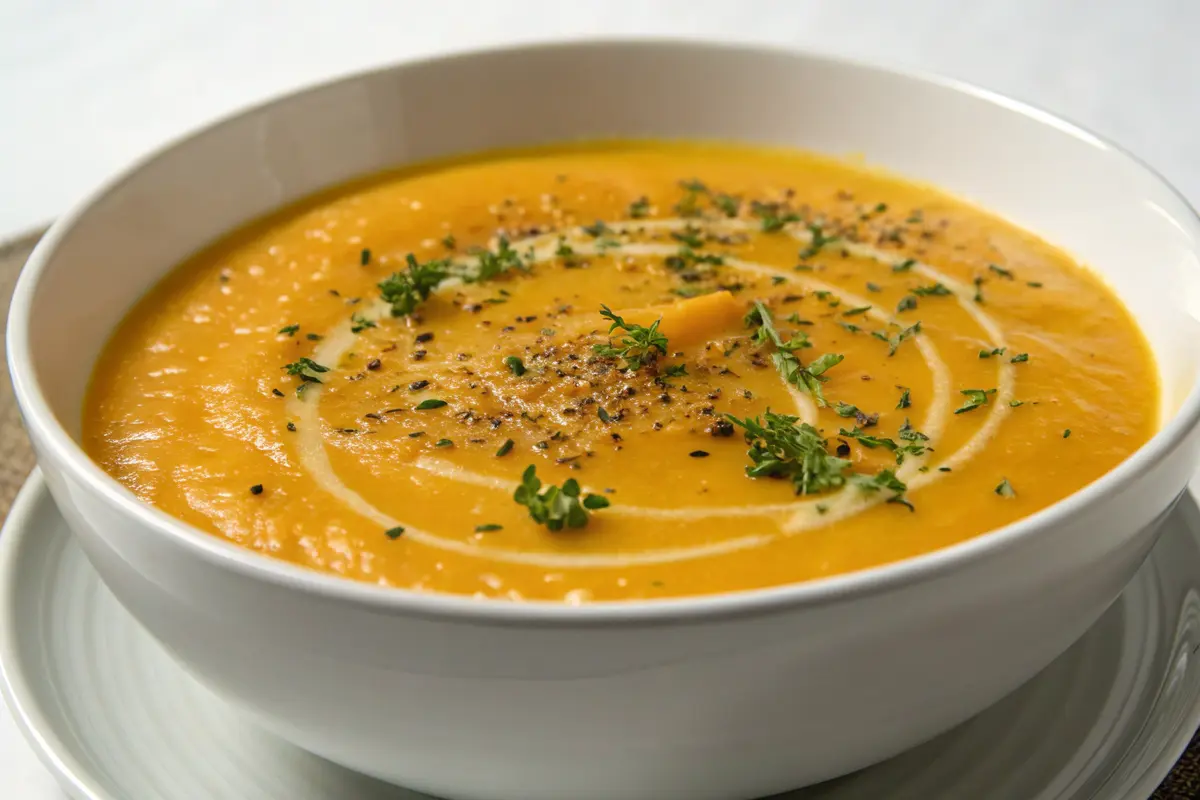 Velouté de butternut et patate douce