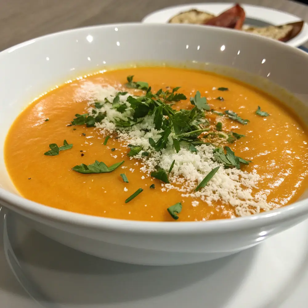 Velouté de carotte au lait de coco