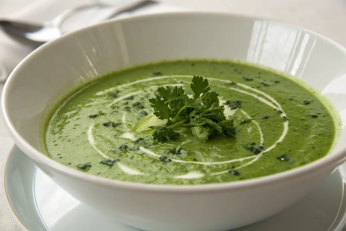 Velouté de cresson à l'ail