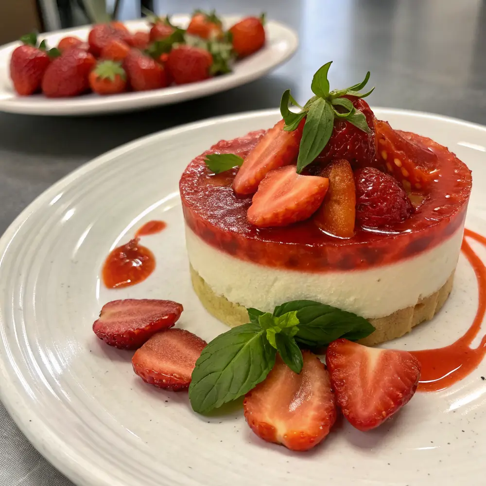 bavarois tomate fraise