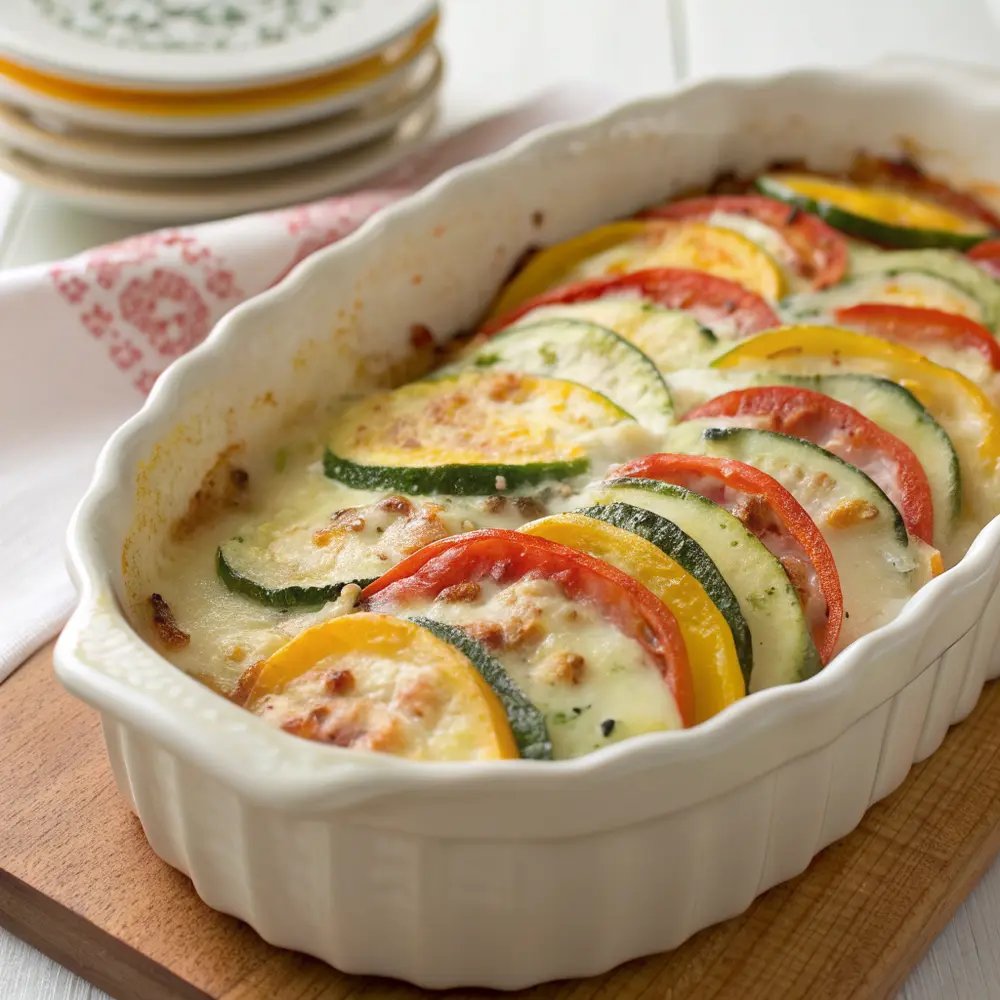 gratin de légumes béchamel fromage