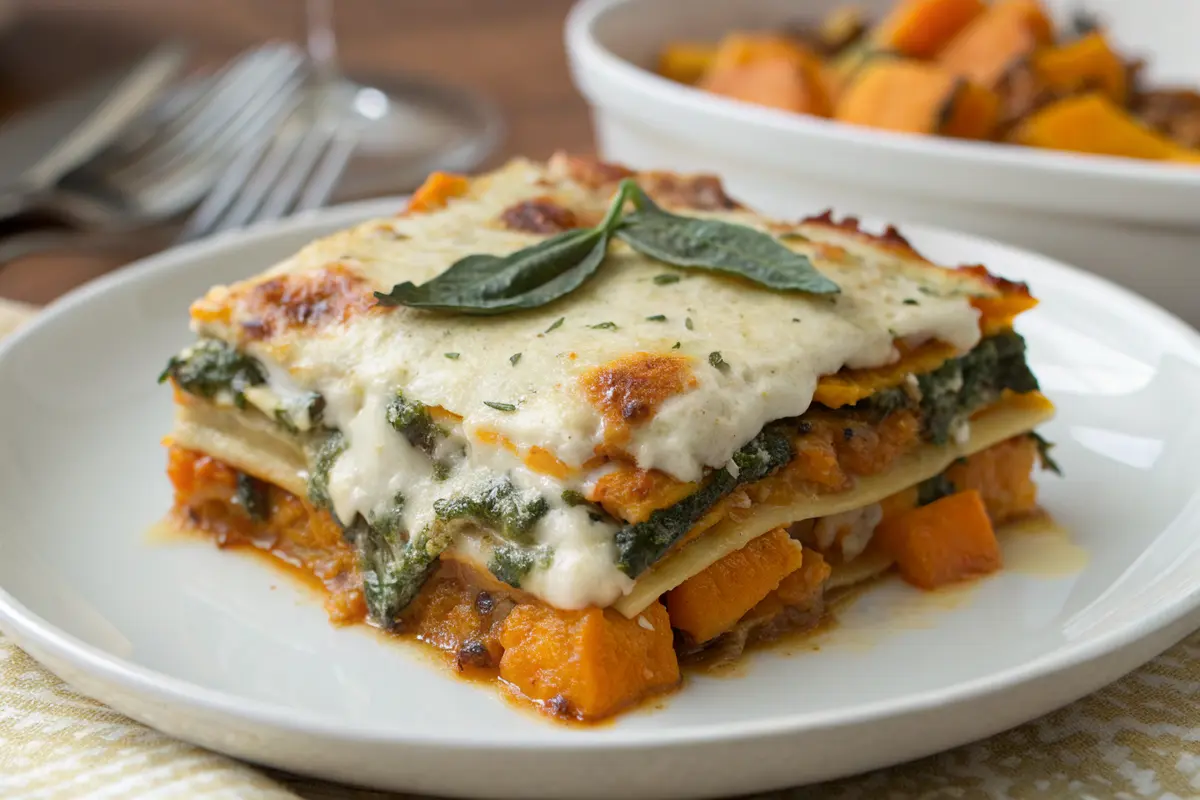 lasagne butternut végétarienne
