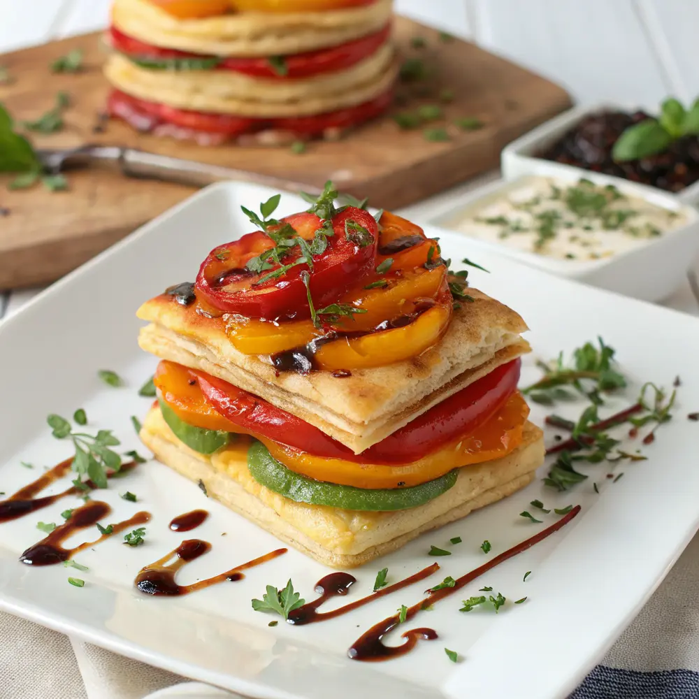 mille-feuilles poivrons