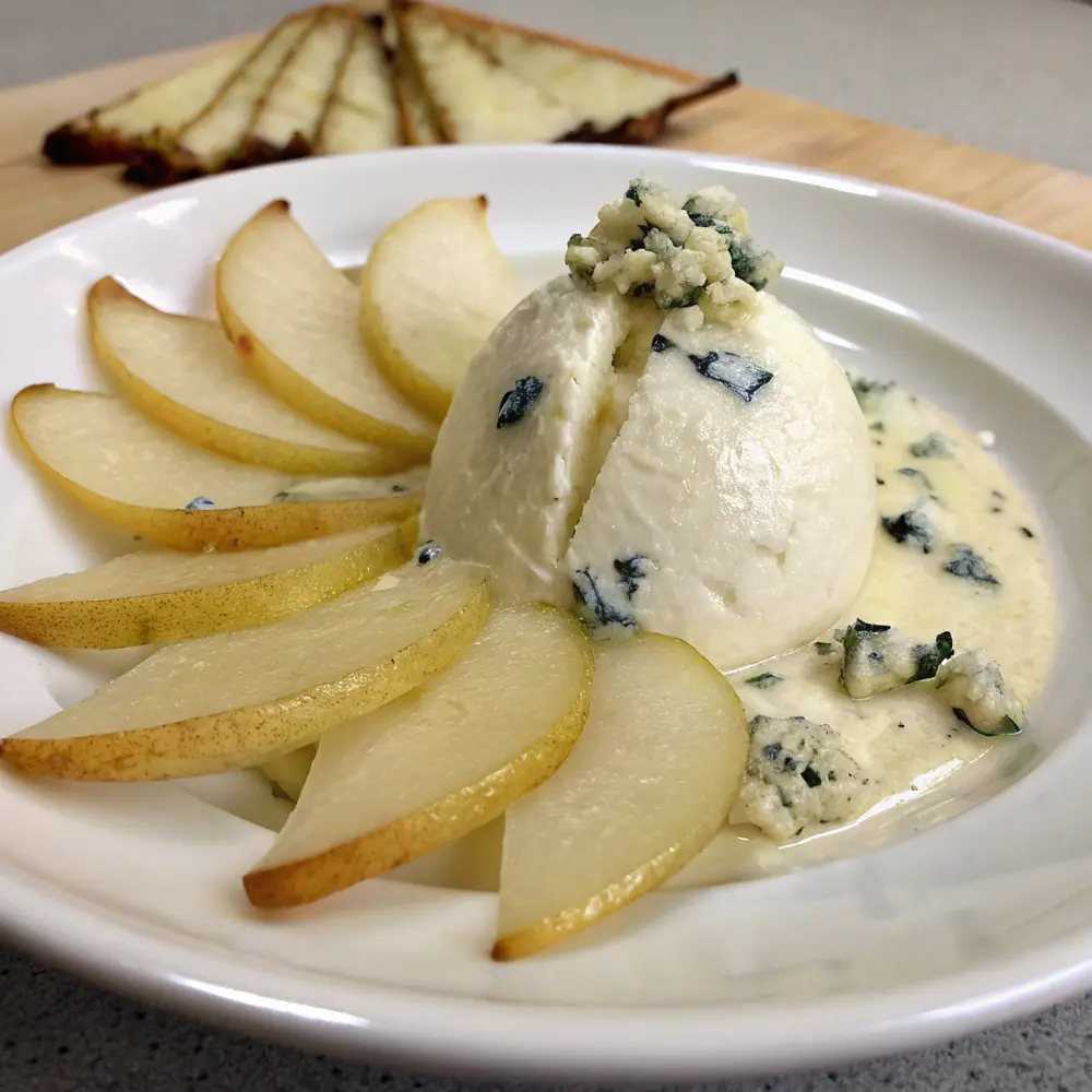 mousse roquefort poire