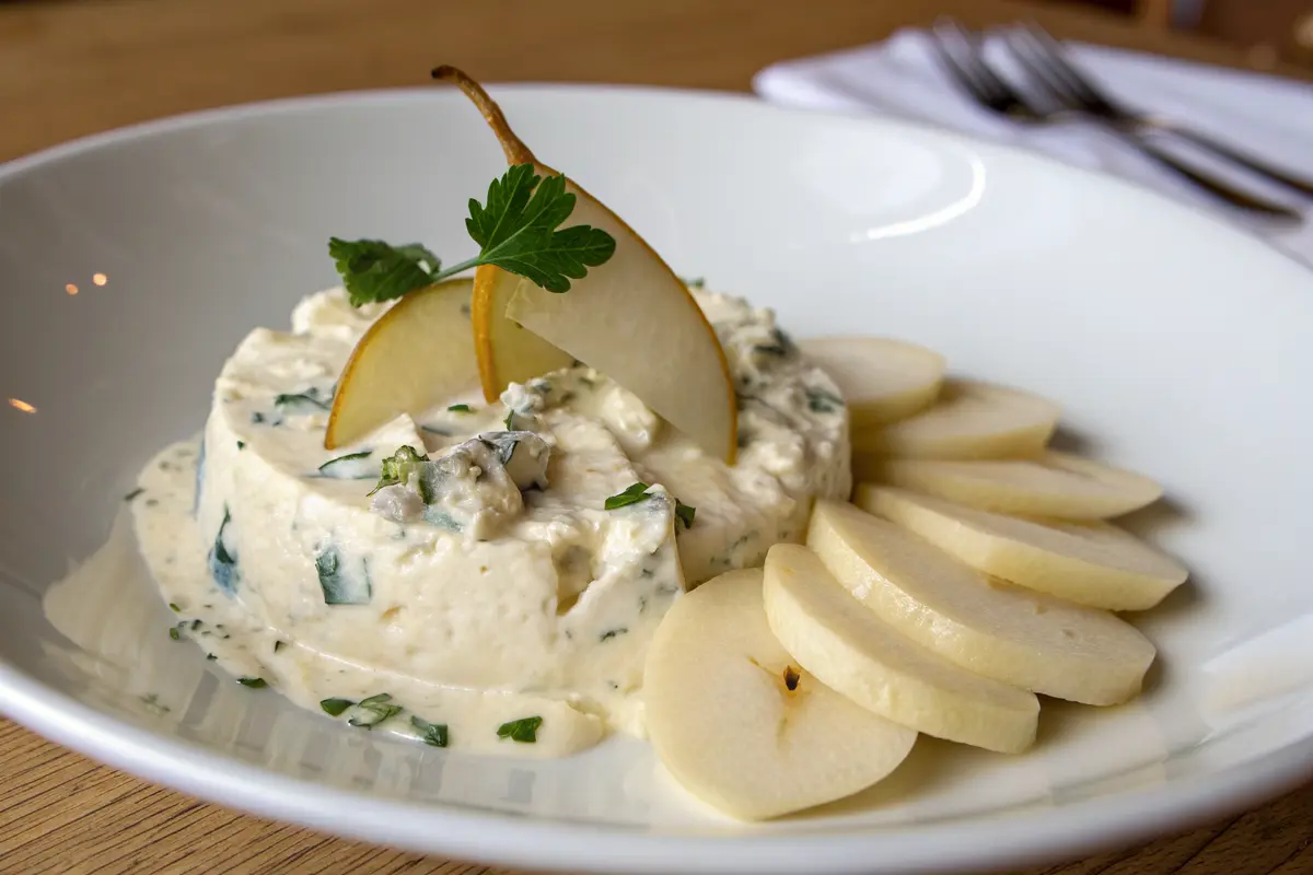 mousse roquefort poire