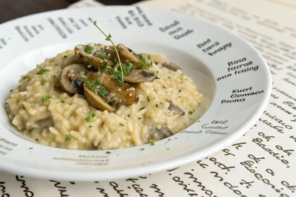 Risotto aux champignons