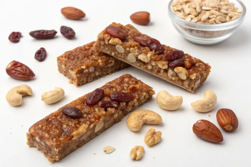 barres énergétiques noix cajou dattes