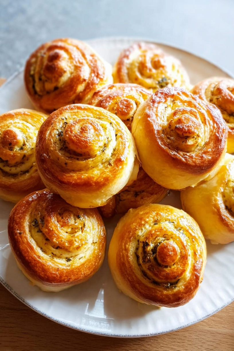 brioches roulées salées