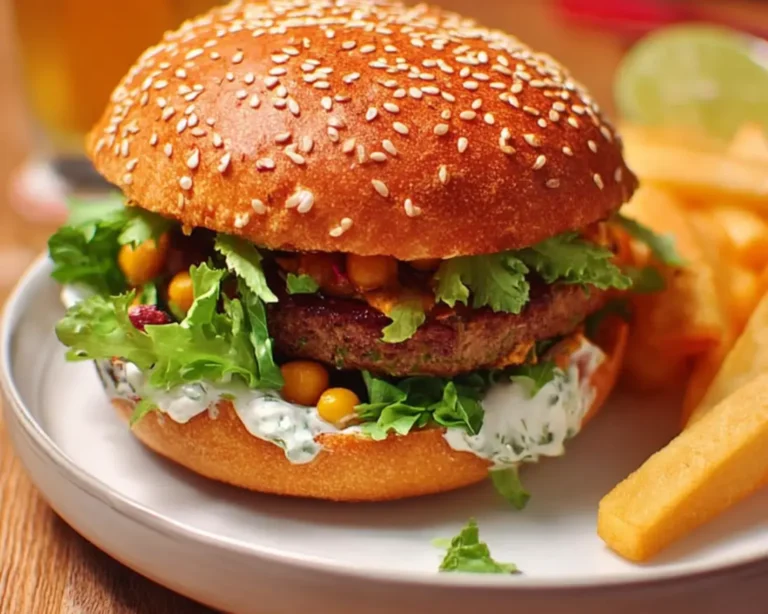 burger maison steak pois chiches