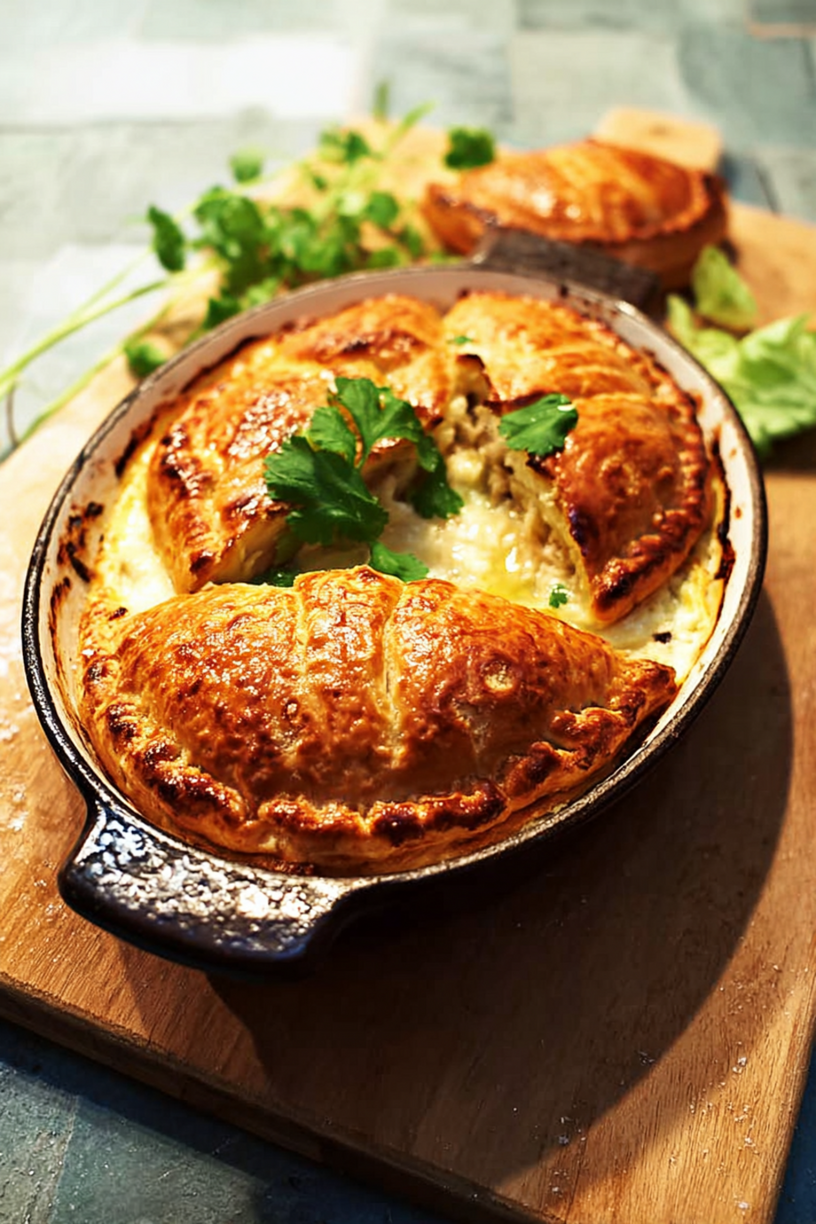 chausson ricotta poulet coriandre