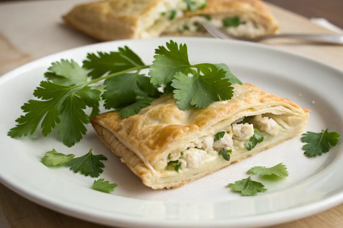 chausson ricotta poulet coriandre