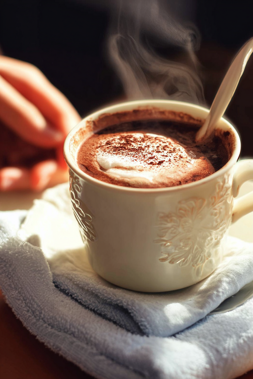 chocolat blanc chaud