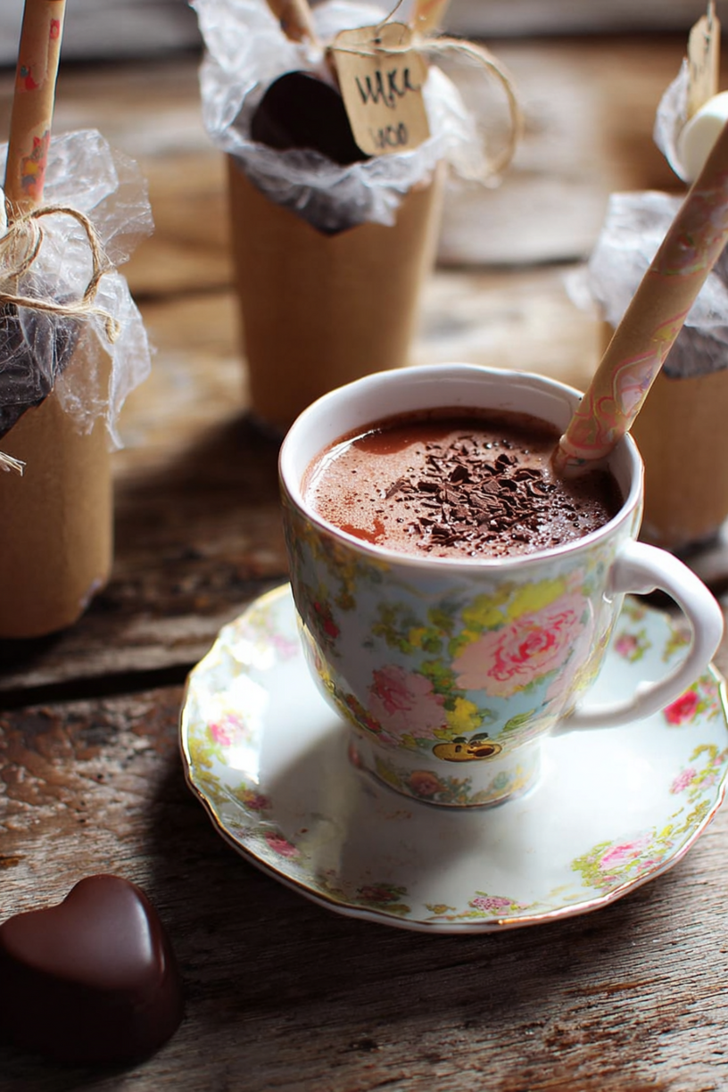 chocolat chaud sur bâtonnet