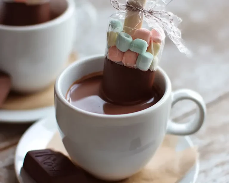 chocolat chaud sur bâtonnet