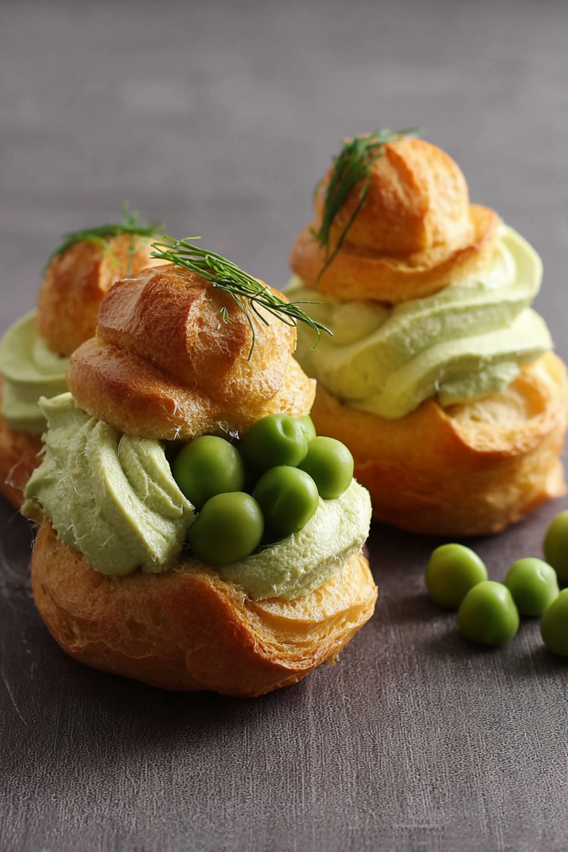 choux mousse petits pois