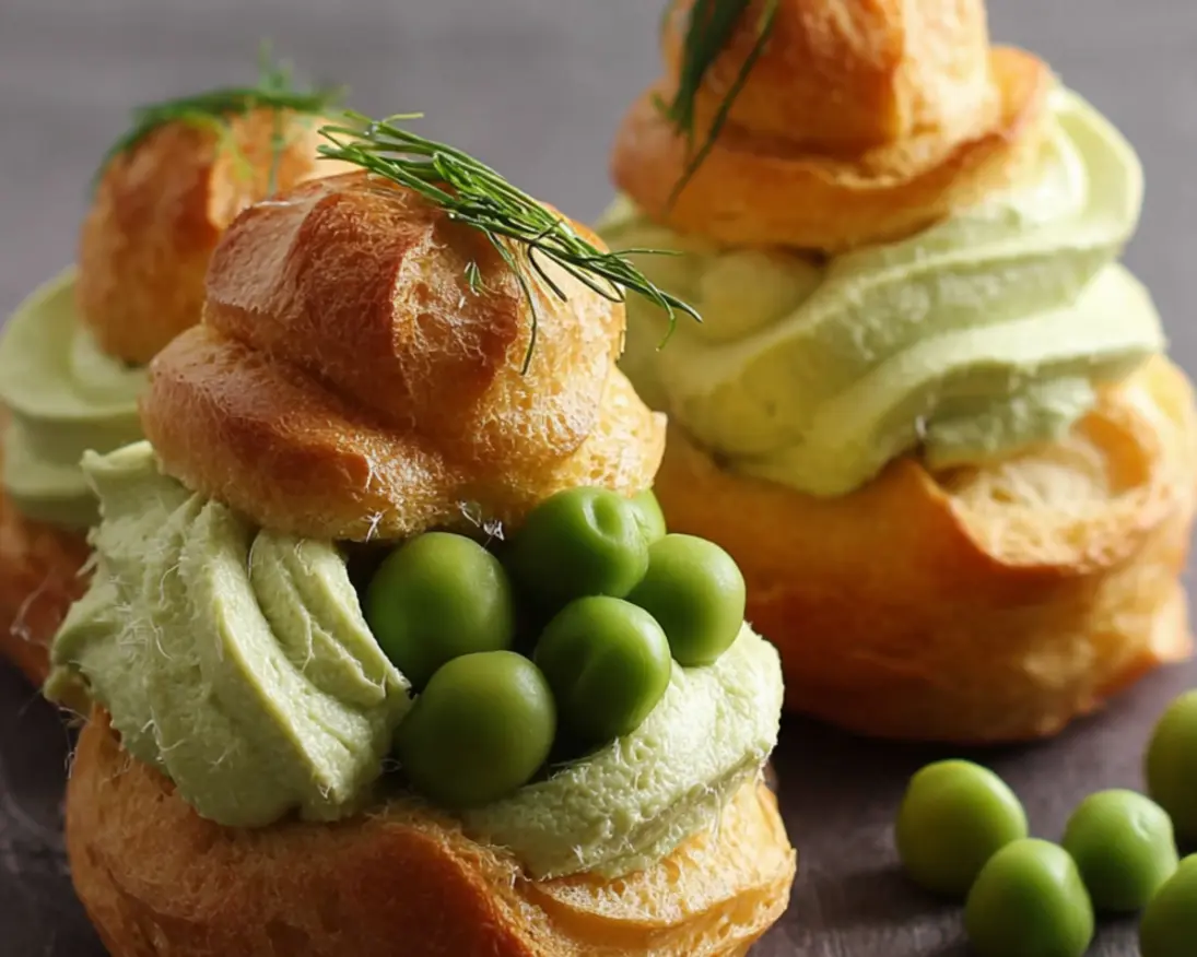choux mousse petits pois