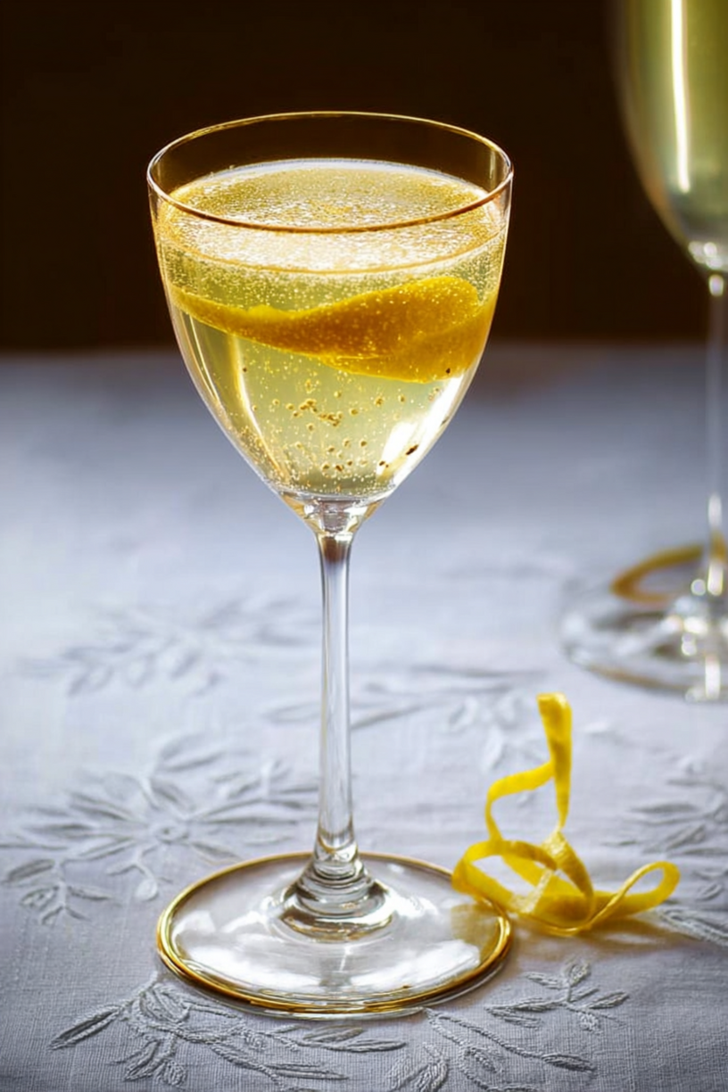 cocktail citron gingembre champagne