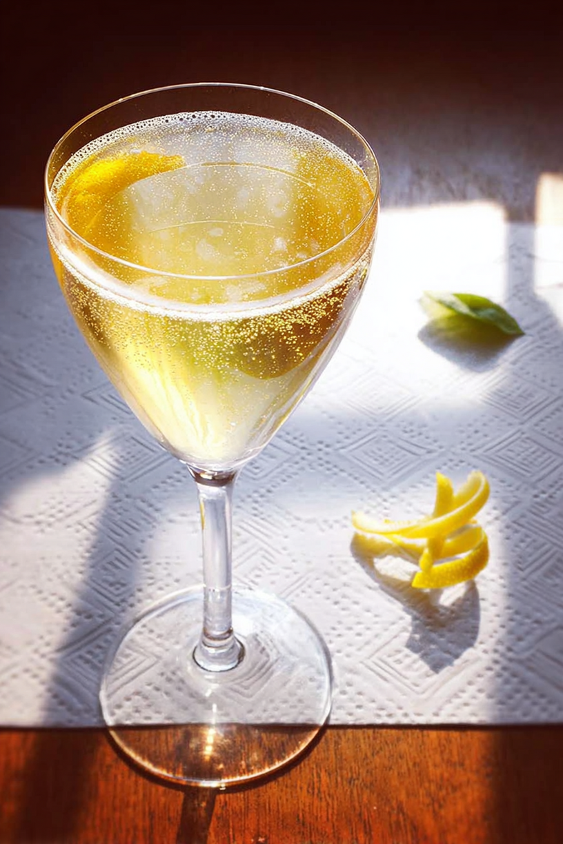 cocktail citron gingembre champagne