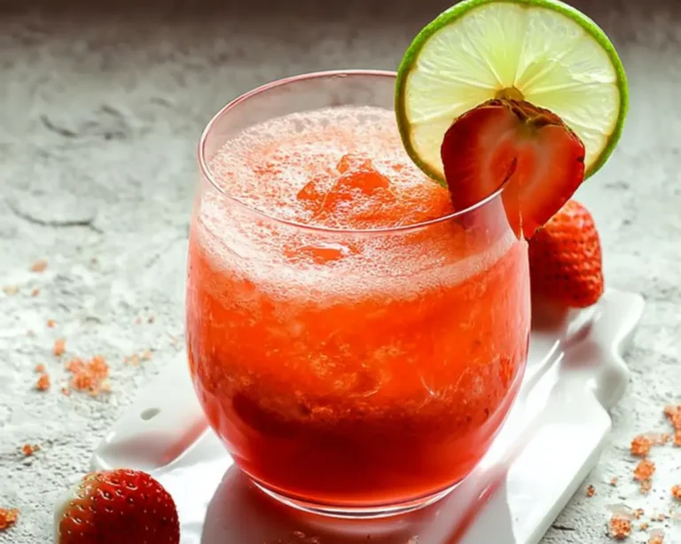 cocktail pomme fraise gingembre