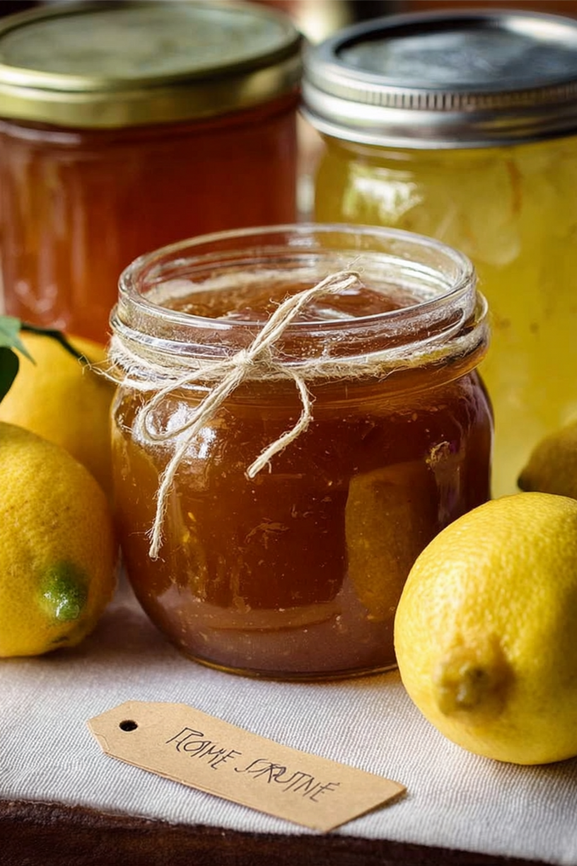 confiture pomme citron vanille