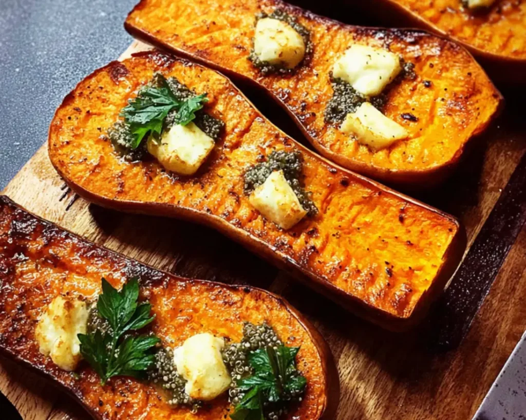 courges butternut rôties quinoa fromage