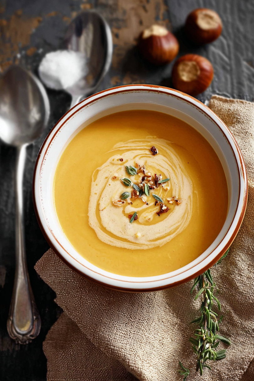 crème butternut châtaignes
