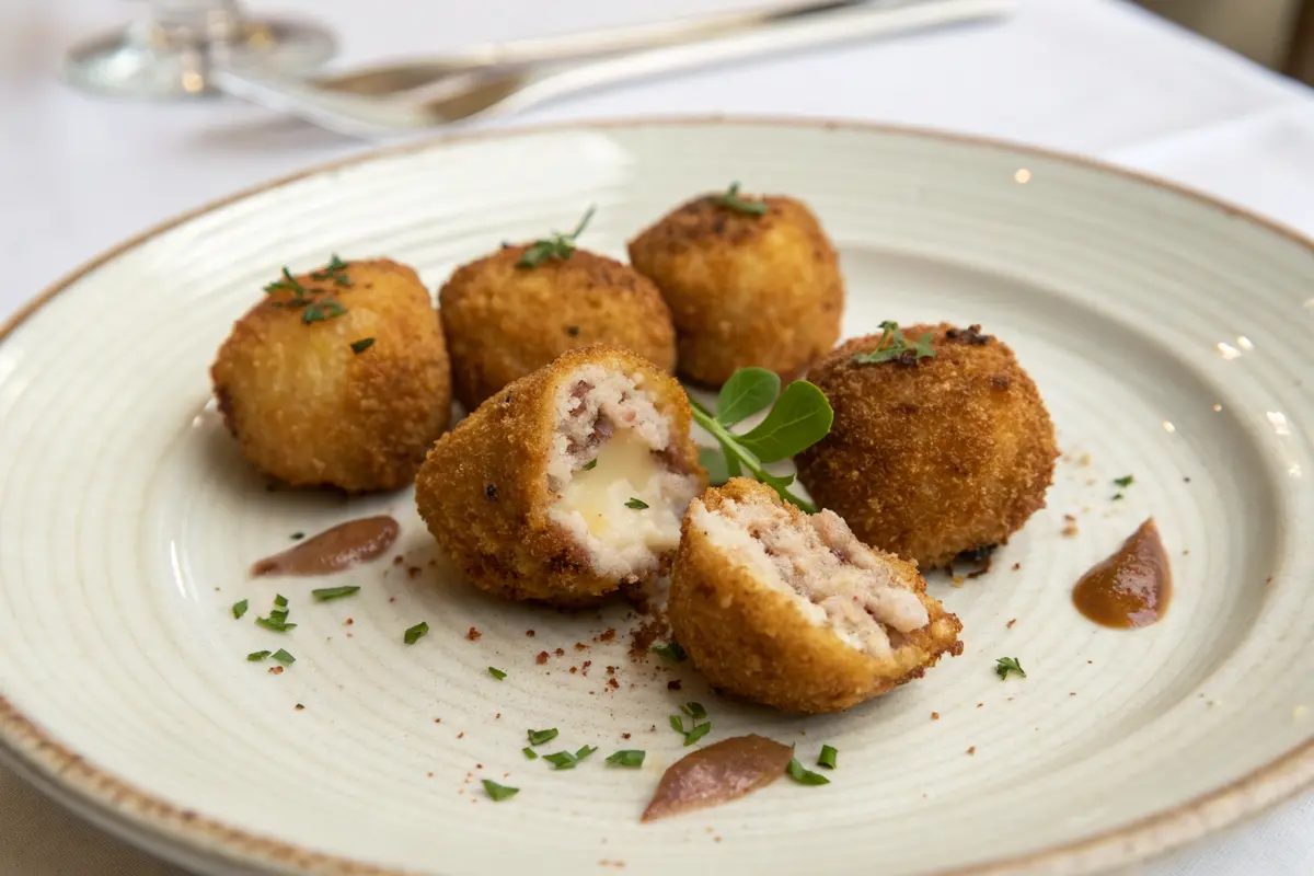 croquettes châtaigne lard fumé