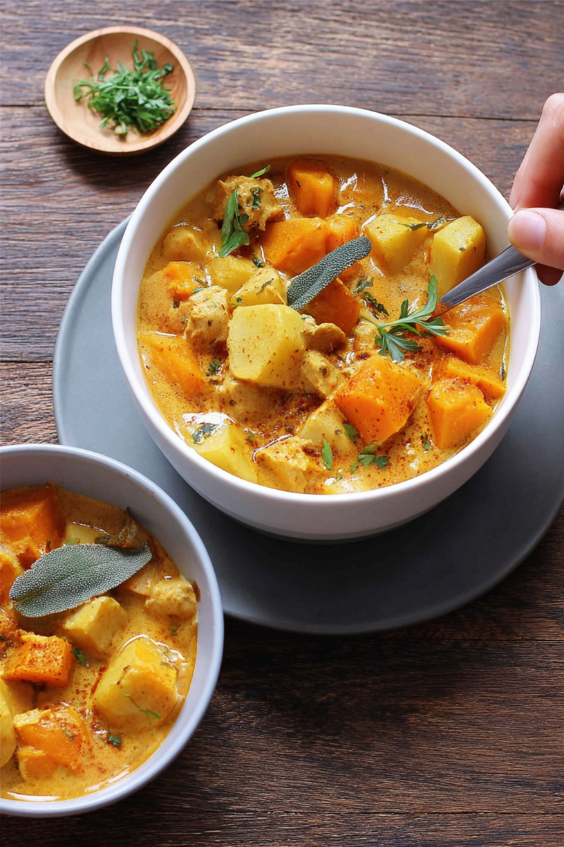 curry coco pommes terre butternut