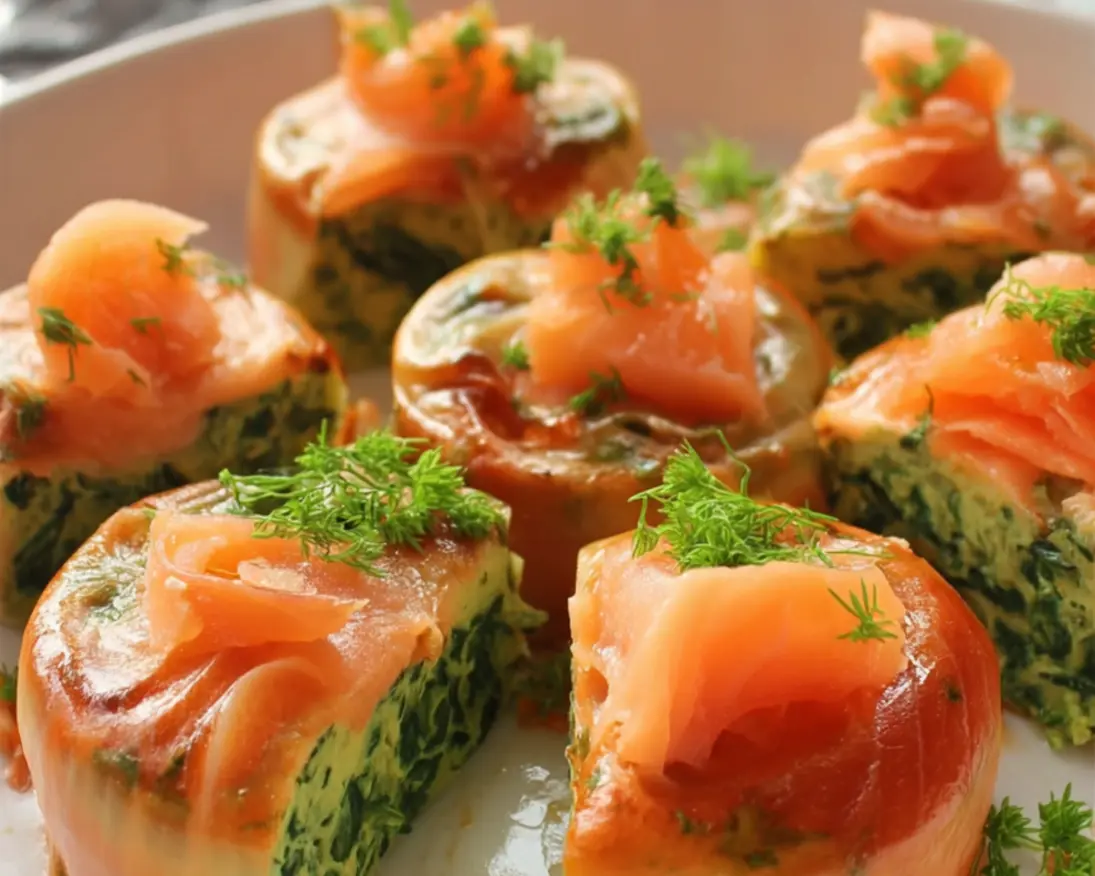 dariole saumon fumé épinards frais