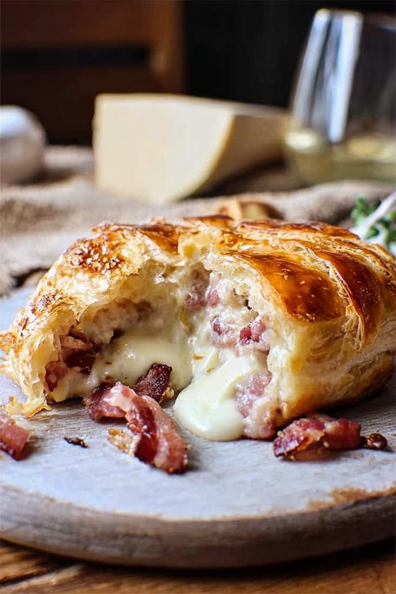 feuilleté camembert guanciale