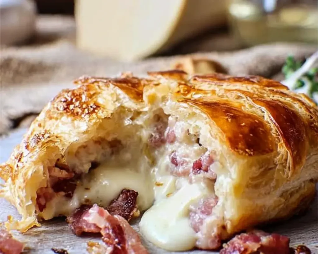 feuilleté camembert guanciale