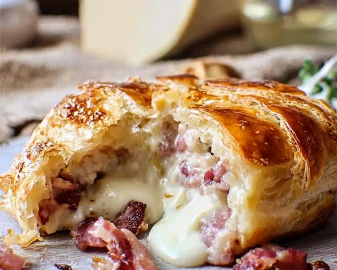 feuilleté camembert guanciale