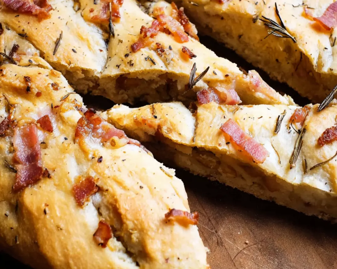 fougasse lardons romarin