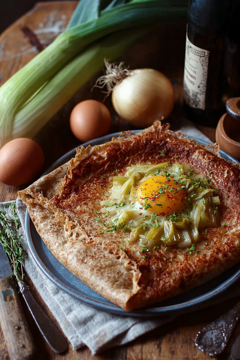 galettes poireaux oeuf comté